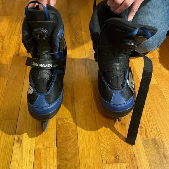 K2 Rink Raven Boa, Ice Skates, adjustable sizes 4-8 teen/adult - Picture 3 of 6